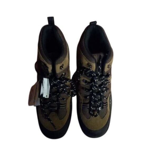 Brahma Size 9 Cedar Mens Hiking Work Boots Rugged Leather Steel Toe Lace Up NEW - Picture 5 of 12